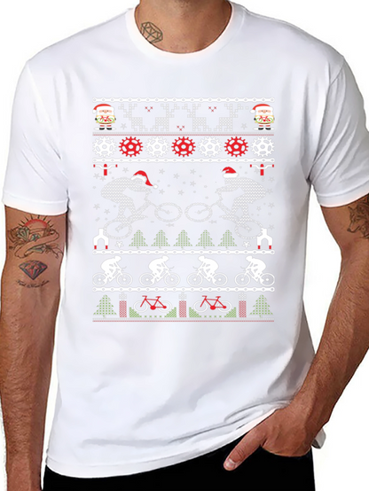 Camiseta Navideña Ciclista