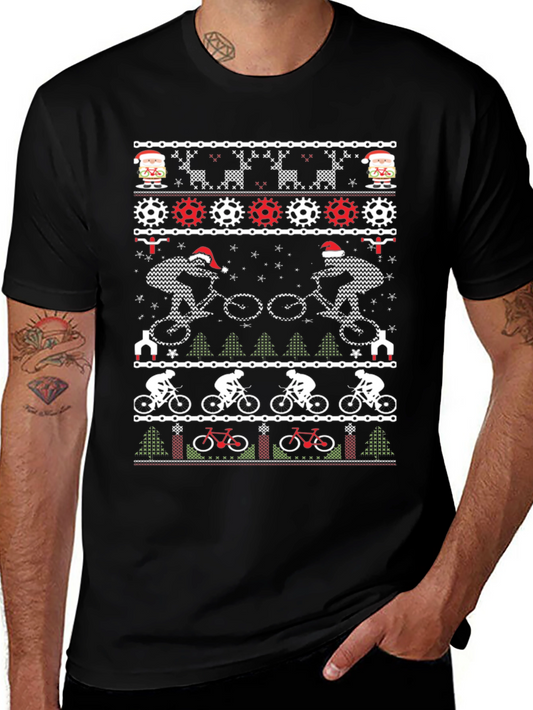 Camiseta Navideña Ciclista