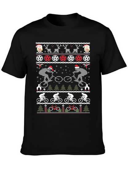 Camiseta Navideña Ciclista