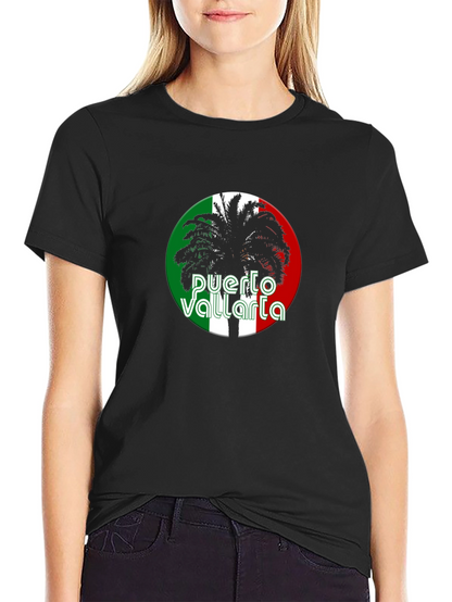 Camiseta Negra Puerto Vallarta Palma