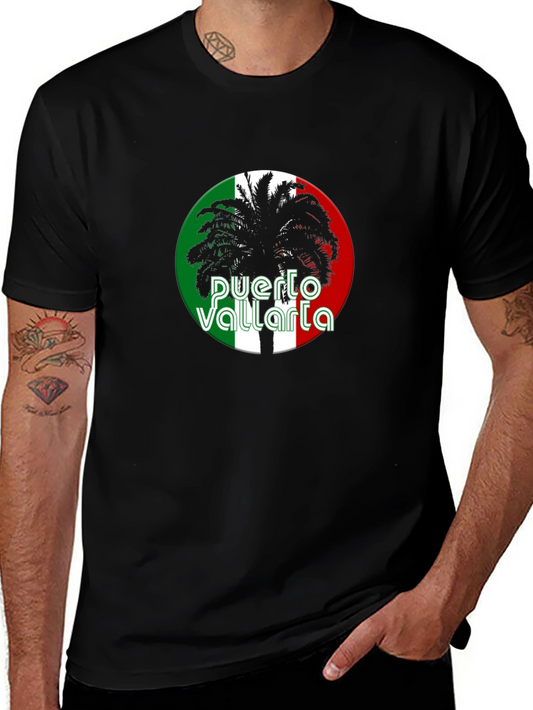 Camiseta Negra Puerto Vallarta Palma