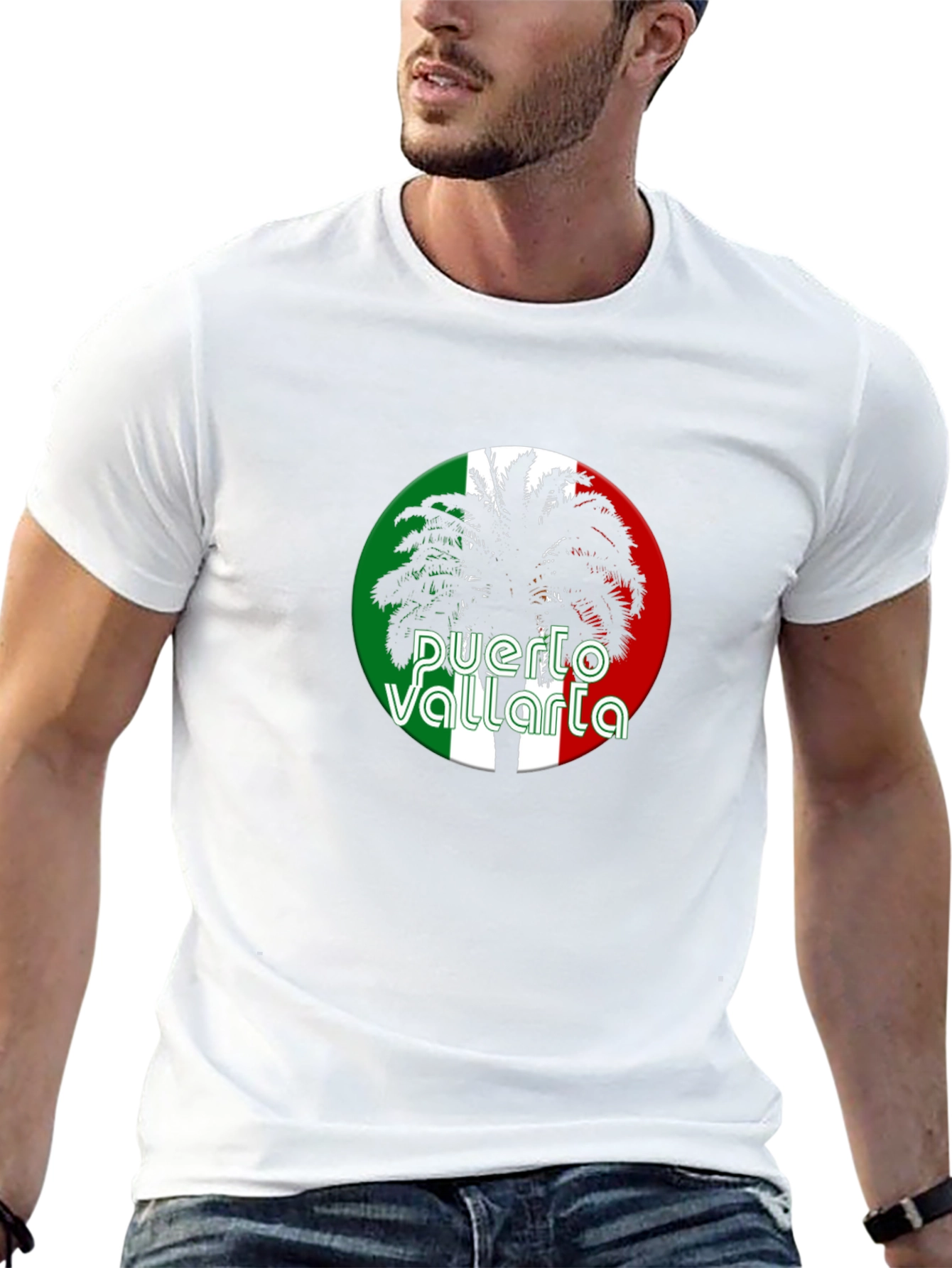 Camiseta Negra Puerto Vallarta Palma