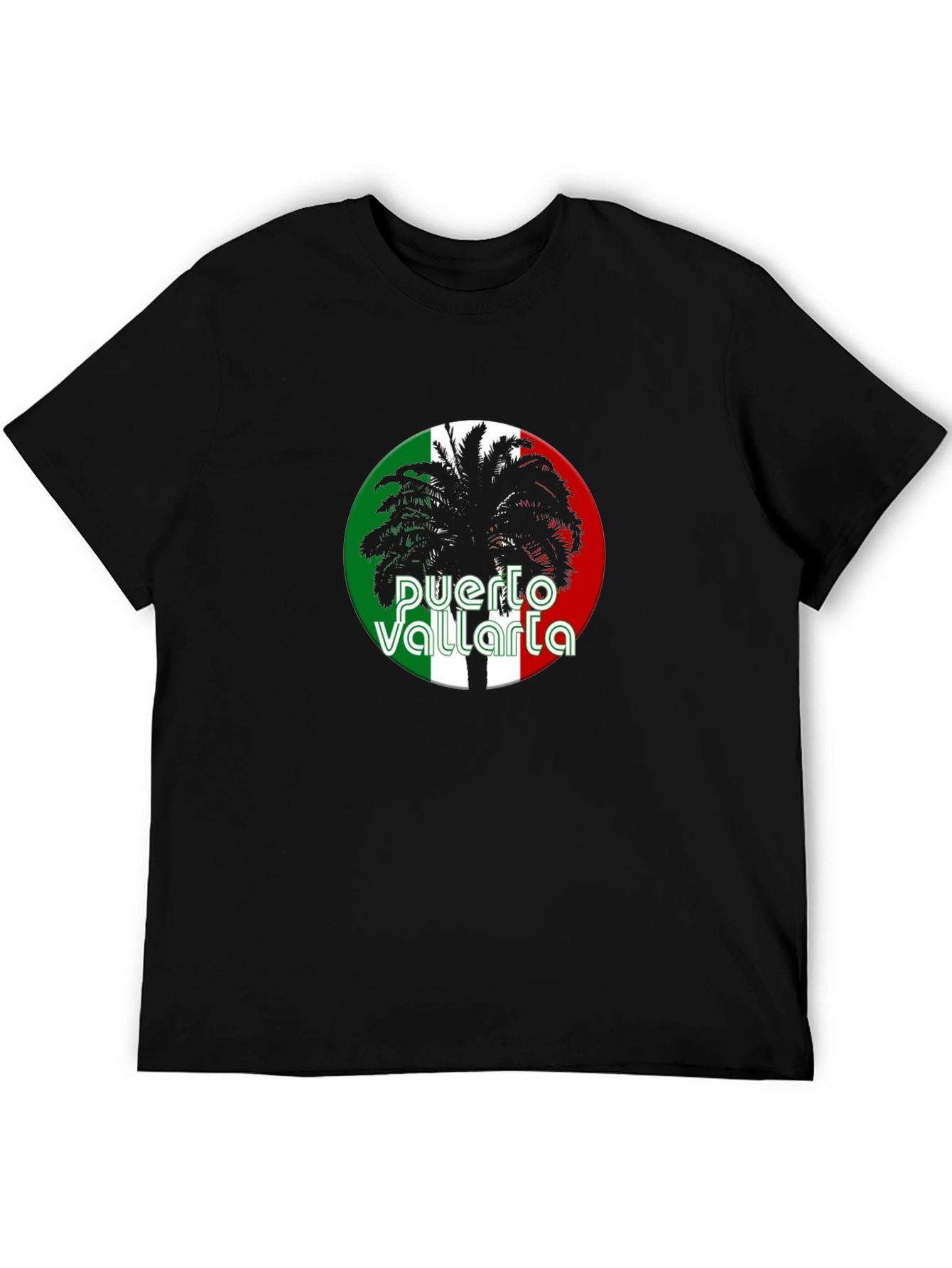 Camiseta Negra Puerto Vallarta Palma