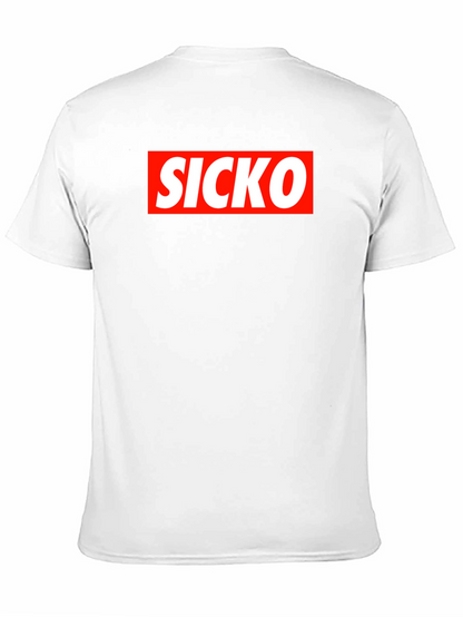 Camiseta Negra SICKO Estilo Urbano
