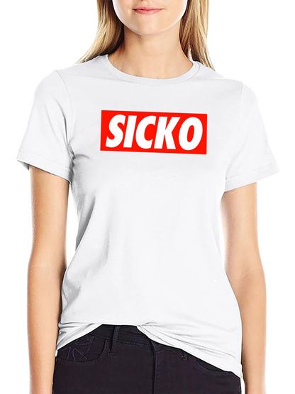 Camiseta Negra SICKO Estilo Urbano