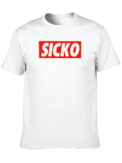 Camiseta Negra SICKO Estilo Urbano