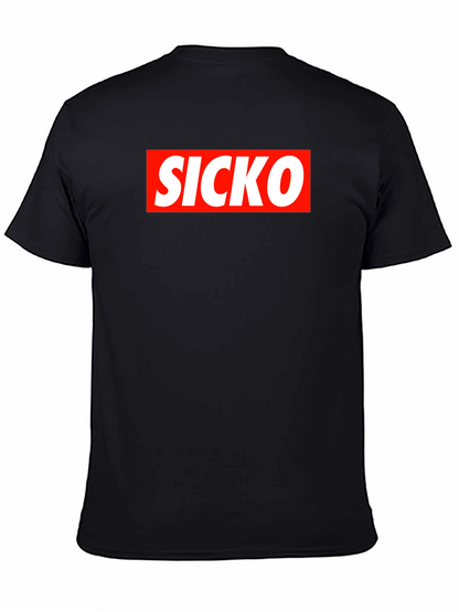 Camiseta Negra SICKO Estilo Urbano