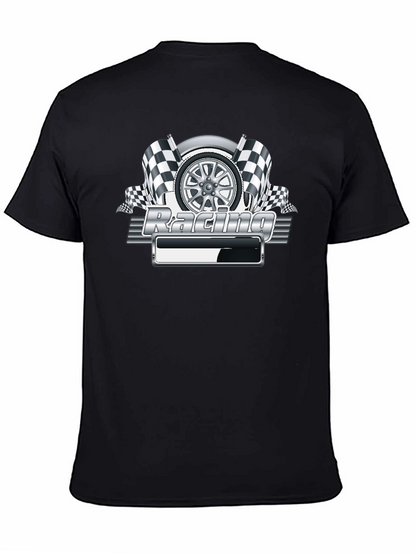 Camiseta Negra Racing Gráfico