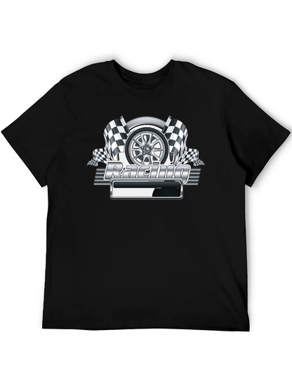 Camiseta Negra Racing Gráfico