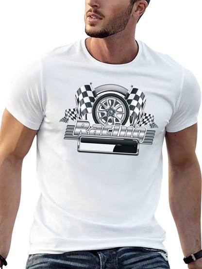 Camiseta Negra Racing Gráfico