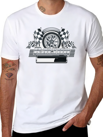 Camiseta Negra Racing Gráfico