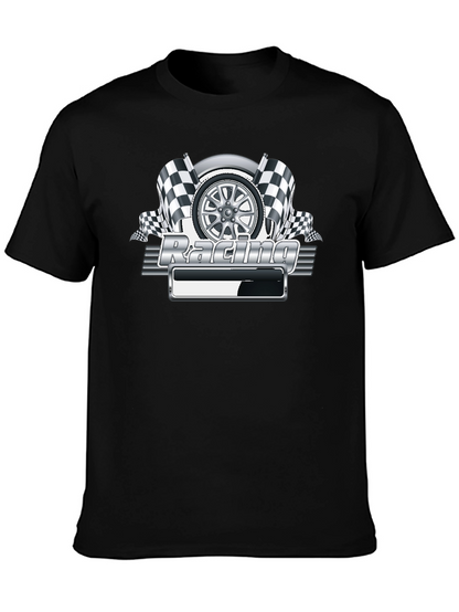 Camiseta Negra Racing Gráfico