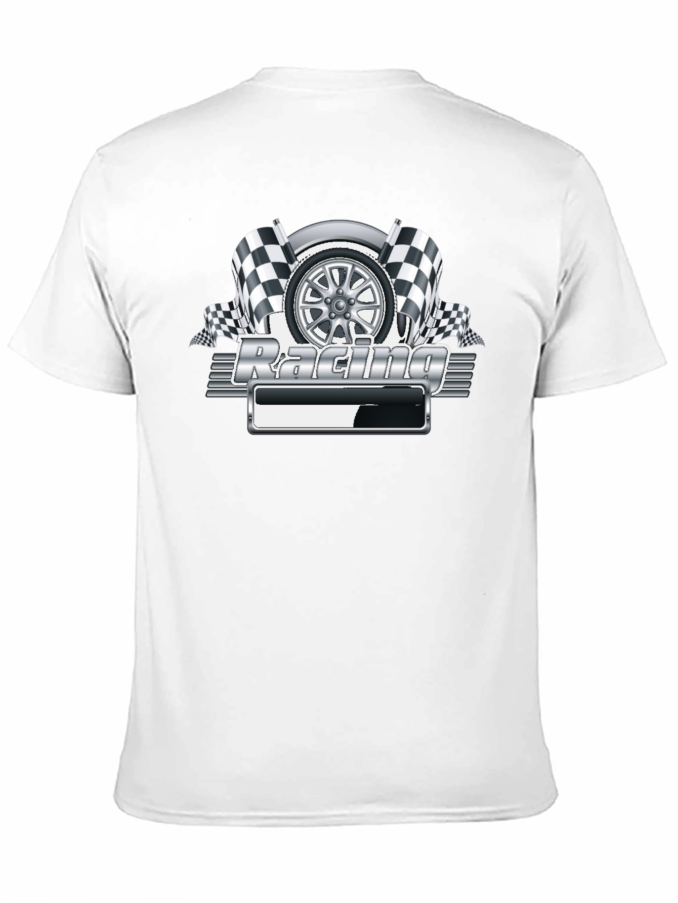 Camiseta Negra Racing Gráfico