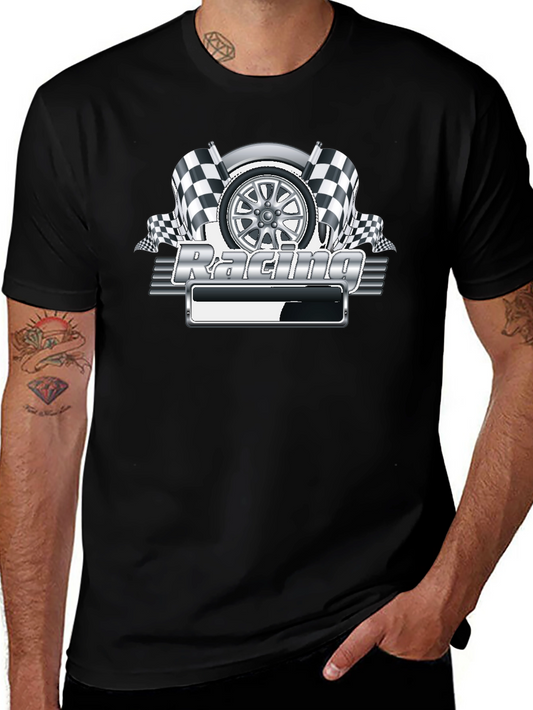 Camiseta Negra Racing Gráfico