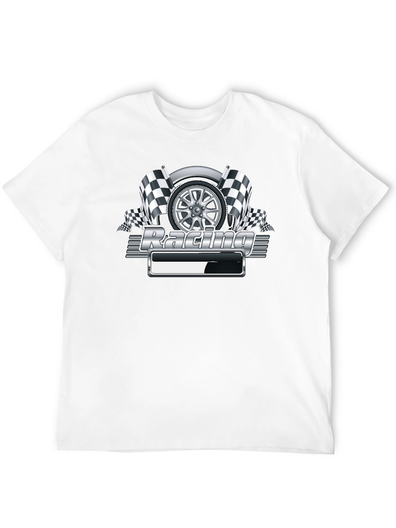 Camiseta Negra Racing Gráfico