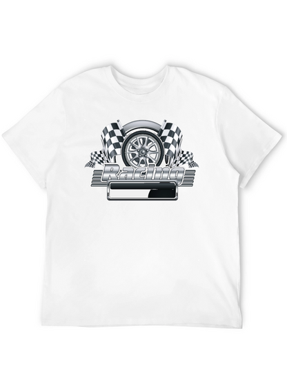Camiseta Negra Racing Gráfico