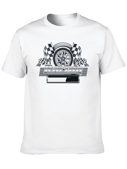 Camiseta Negra Racing Gráfico