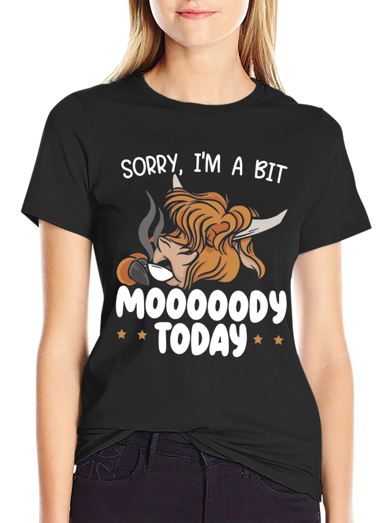 Camiseta Hombre Moooooody Today Negra