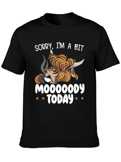 Camiseta Hombre Moooooody Today Negra