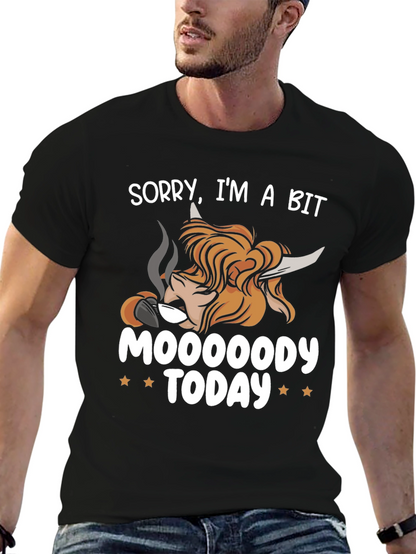 Camiseta Hombre Moooooody Today Negra