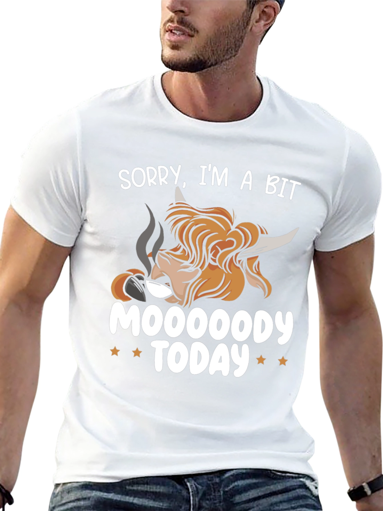 Camiseta Hombre Moooooody Today Negra