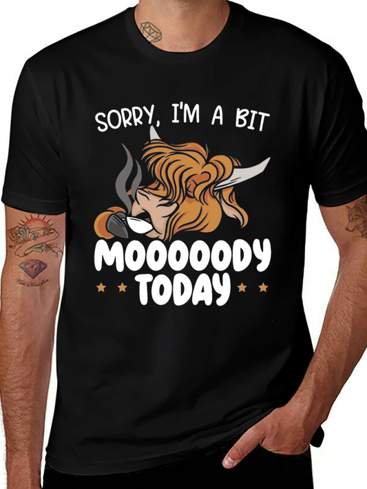 Camiseta Hombre Moooooody Today Negra