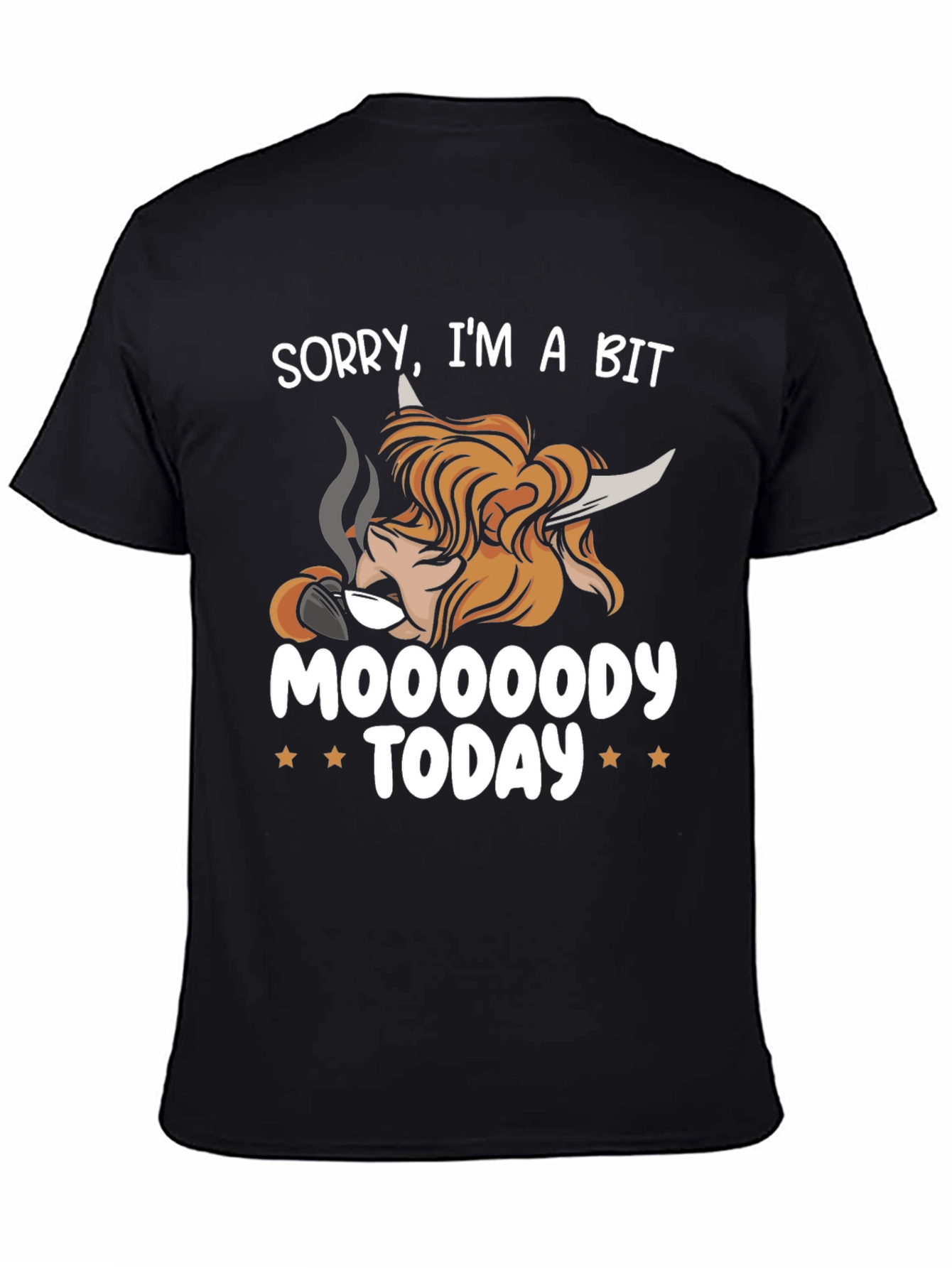Camiseta Hombre Moooooody Today Negra