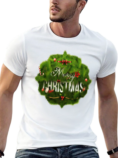 Camiseta Negra Navideña con Diseño Festivo