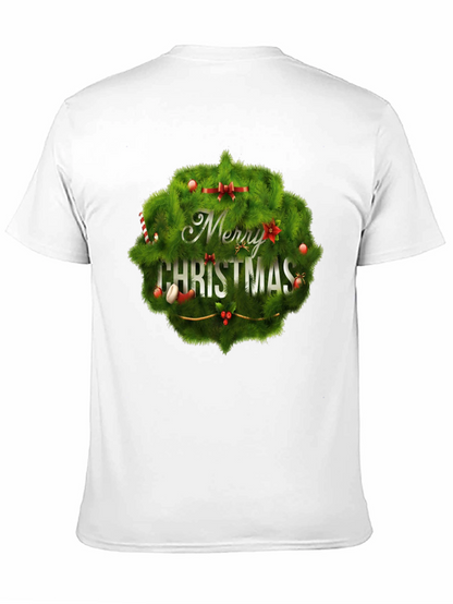 Camiseta Negra Navideña con Diseño Festivo