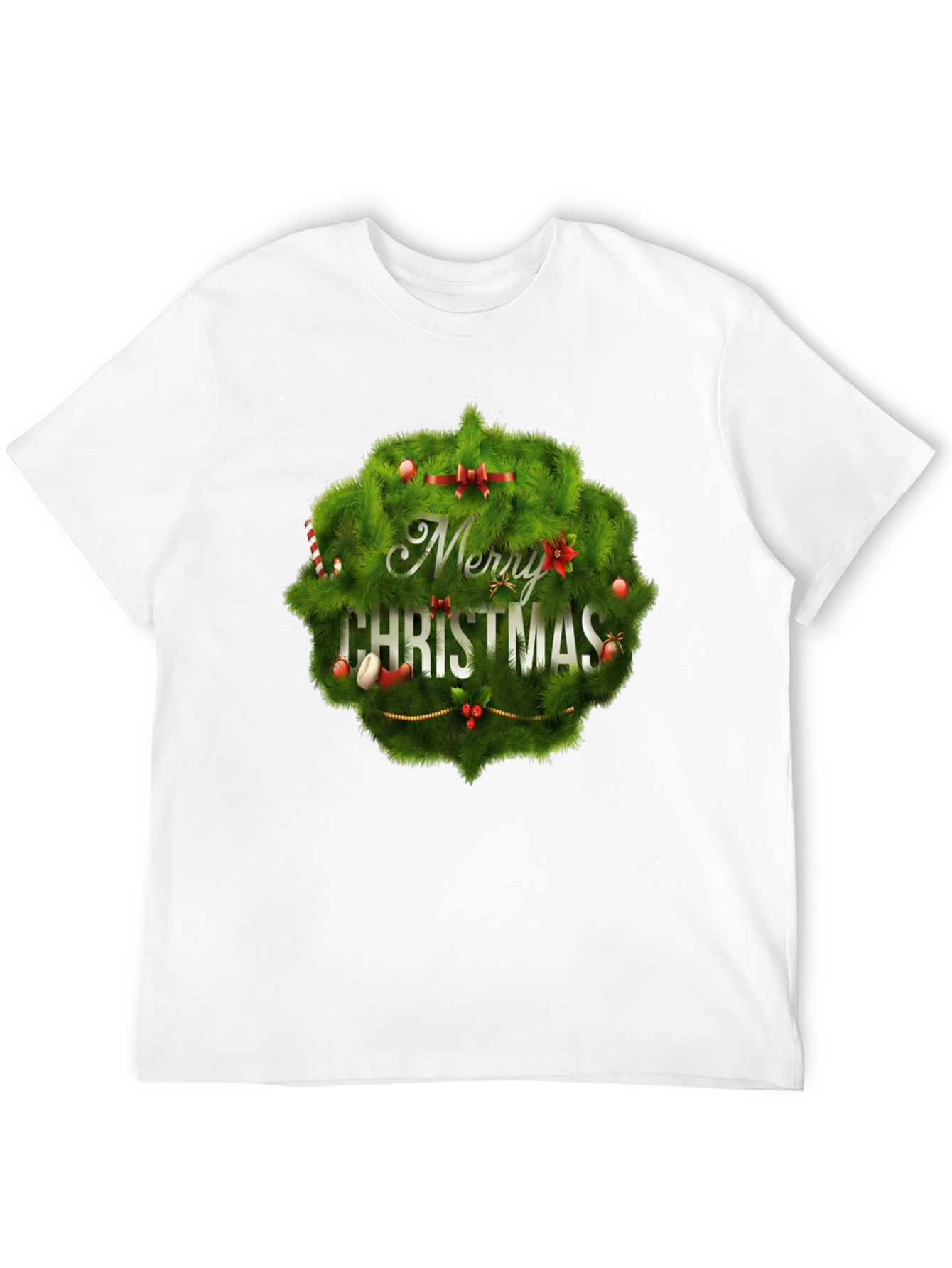 Camiseta Negra Navideña con Diseño Festivo