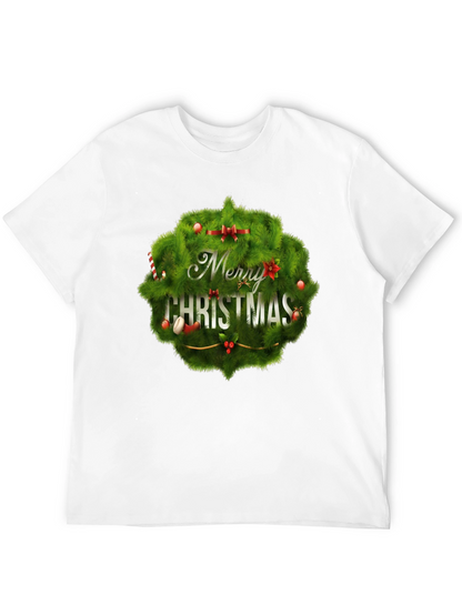 Camiseta Negra Navideña con Diseño Festivo