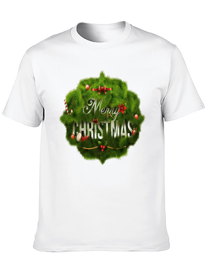 Camiseta Negra Navideña con Diseño Festivo