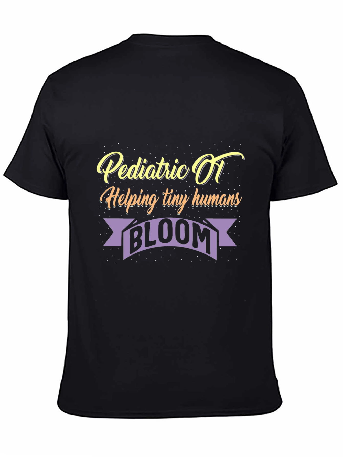Camiseta Negra: OT Pediátrico Ayudando a Crecer
