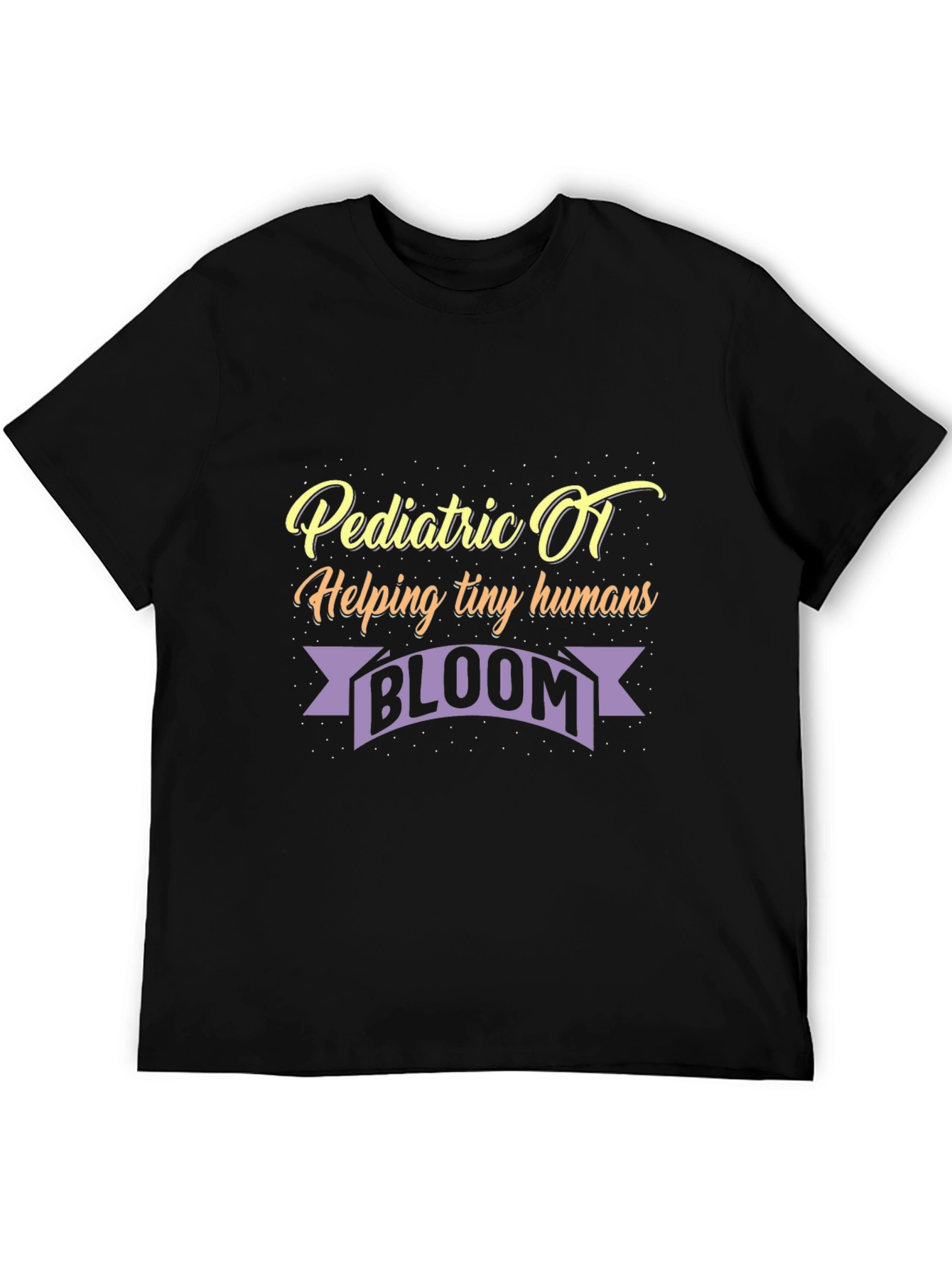 Camiseta Negra: OT Pediátrico Ayudando a Crecer