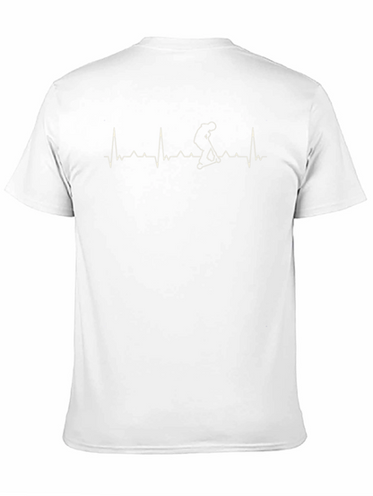 Camiseta Negra Hombre: Scooter Ritmo Cardíaco