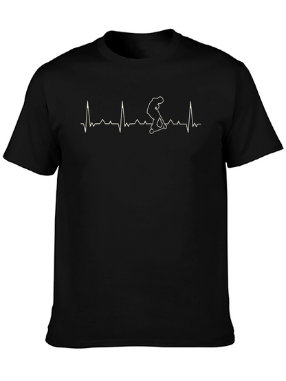 Camiseta Negra Hombre: Scooter Ritmo Cardíaco