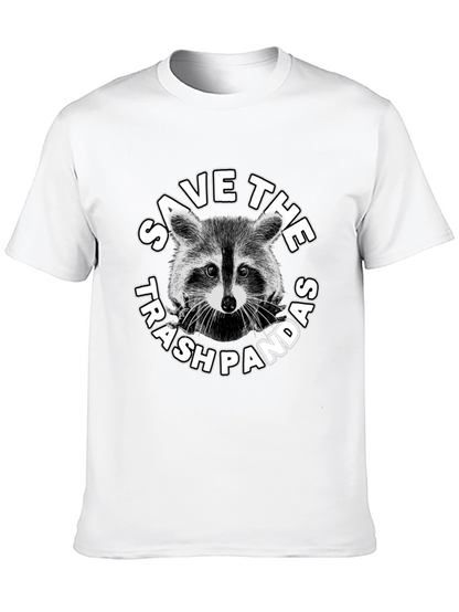 Camiseta Negra: Salva al Panda de la Basura