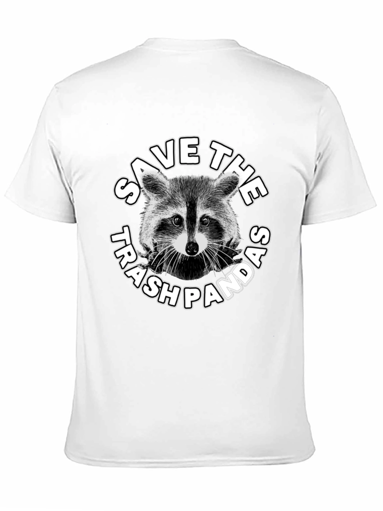 Camiseta Negra: Salva al Panda de la Basura