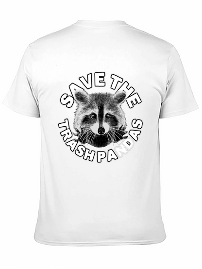 Camiseta Negra: Salva al Panda de la Basura