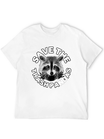 Camiseta Negra: Salva al Panda de la Basura