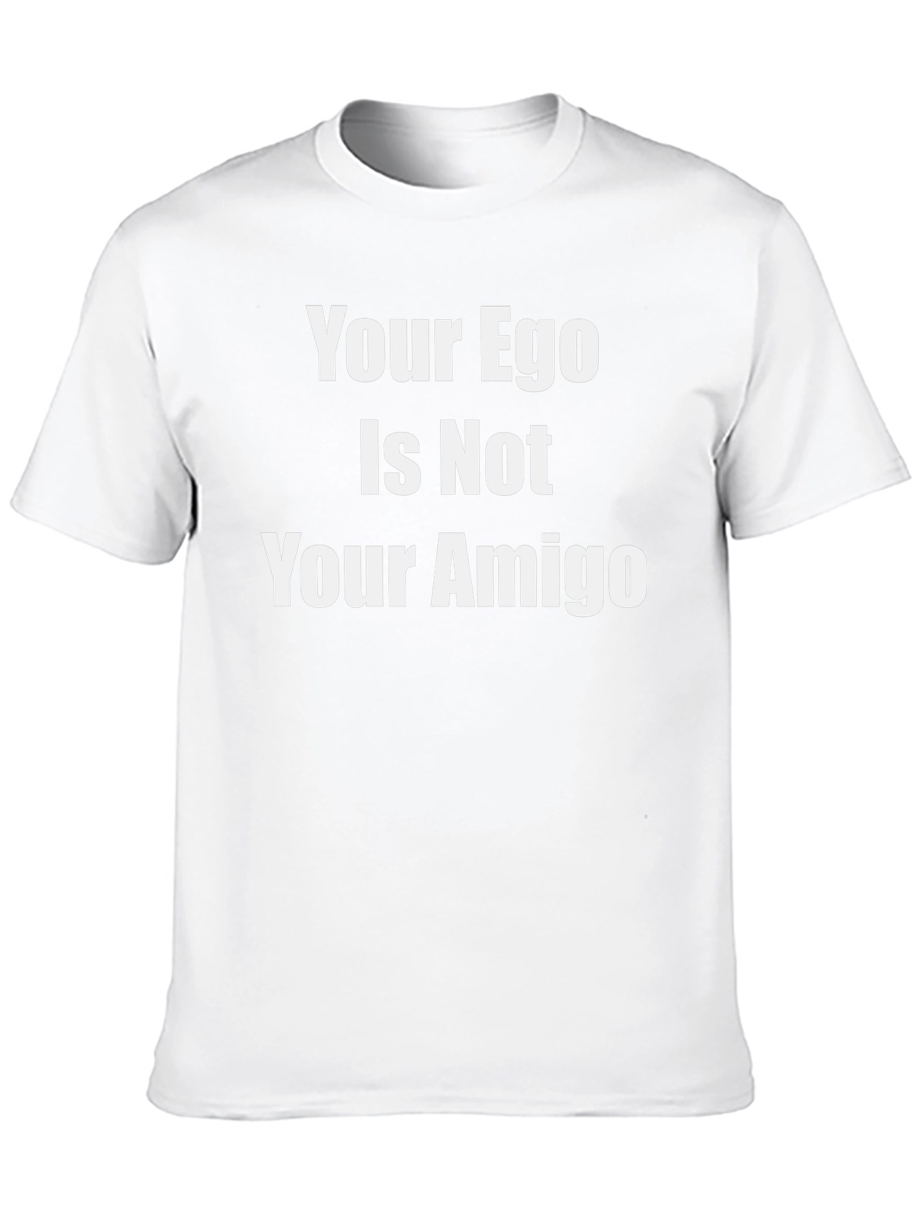 Camiseta Negra: Tu Ego No Es Tu Amigo