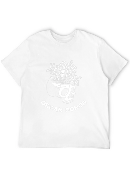Camiseta Negra Diseño Calavera Donante de Órganos