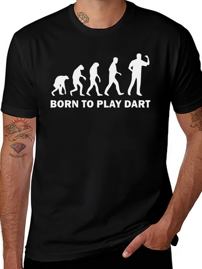 Camiseta Negra Evolución Dardos Hombre