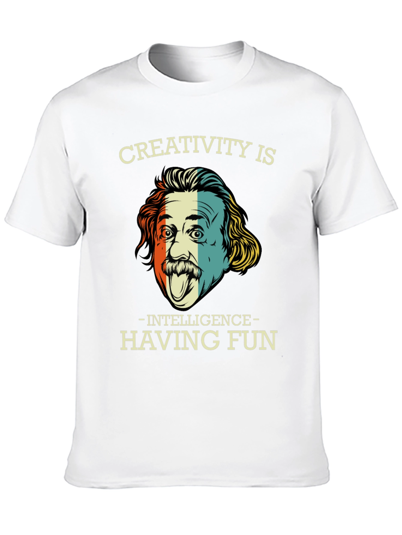 Camiseta Negra Einstein Creatividad e Inteligencia