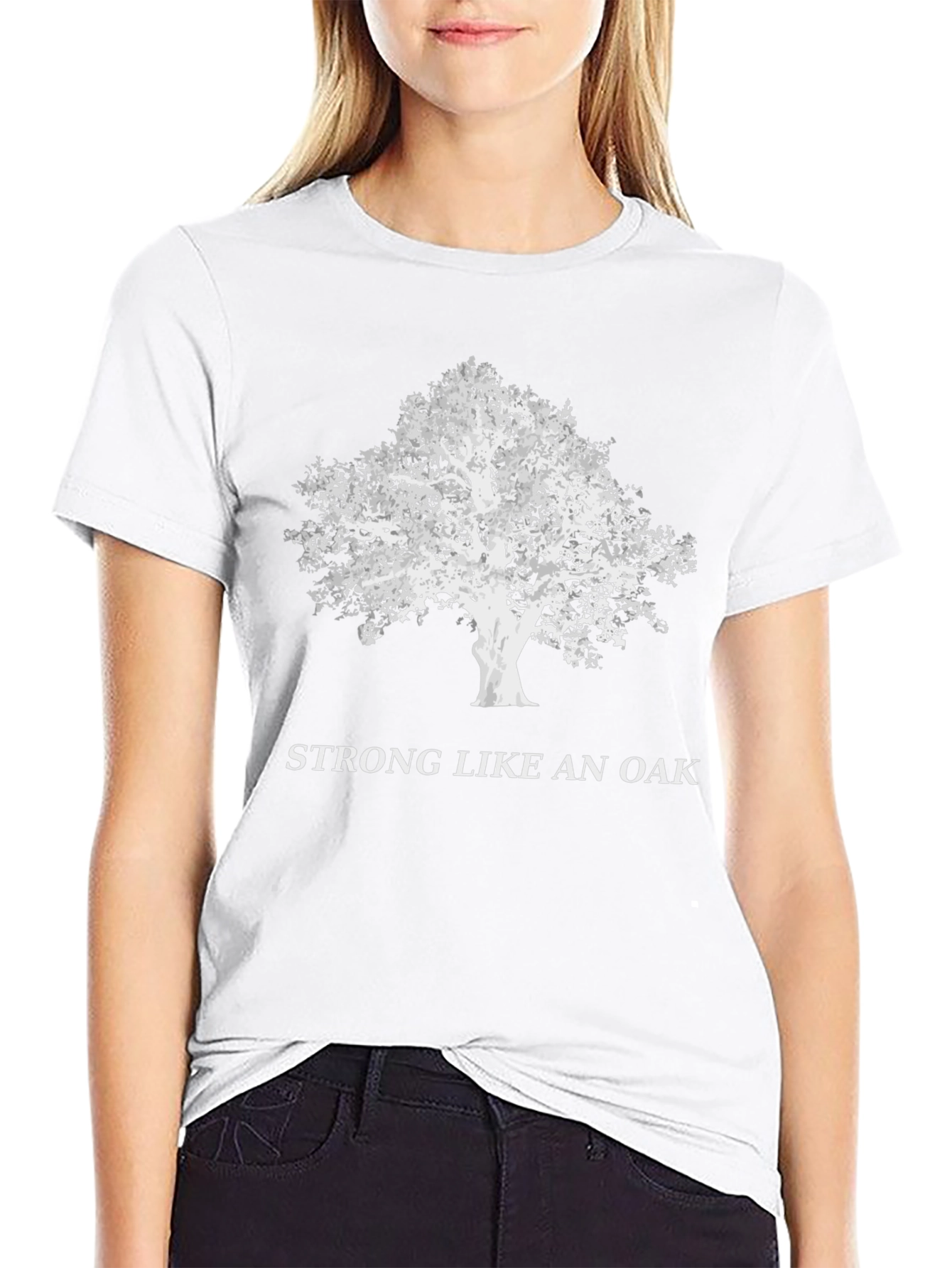 Camiseta Negra: Fuerte Como Un Roble
