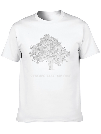 Camiseta Negra: Fuerte Como Un Roble