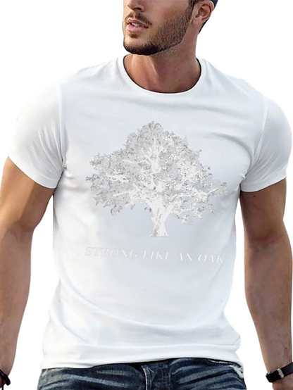 Camiseta Negra: Fuerte Como Un Roble