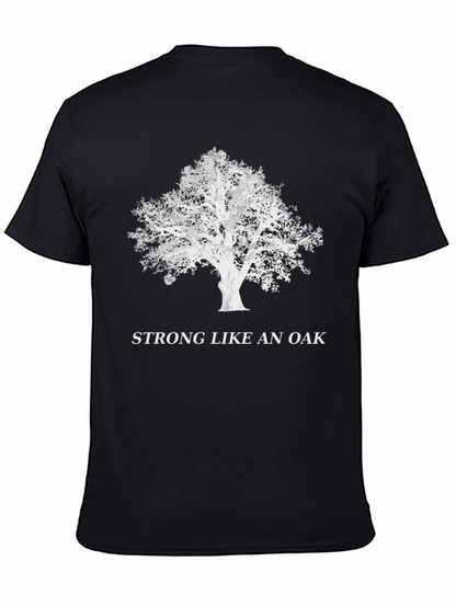 Camiseta Negra: Fuerte Como Un Roble