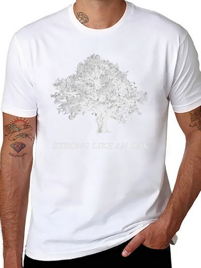 Camiseta Negra: Fuerte Como Un Roble