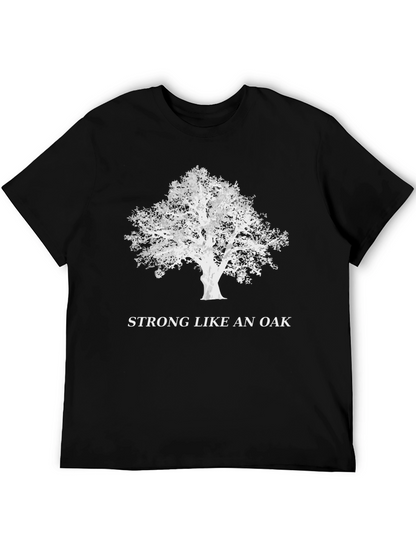 Camiseta Negra: Fuerte Como Un Roble